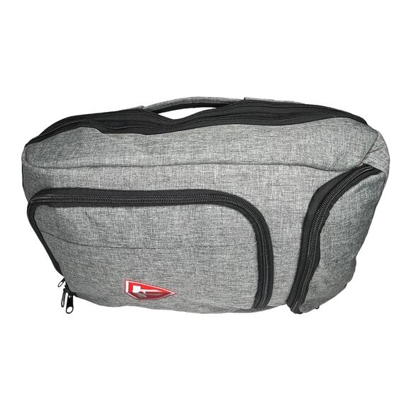 NEW LG Travel Bike School BACKPACK Laptop Padded USB Charging Port & Cable Gray - Picture 4 of 10